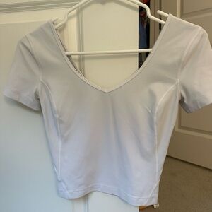 White Lululemon align shirt